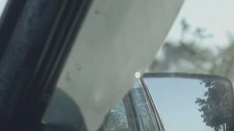Car mirror view 스톡 동영상 137643720
