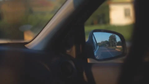 Car mirror view 스톡 동영상 141077479