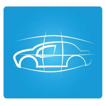 Car model design Stock Illustration