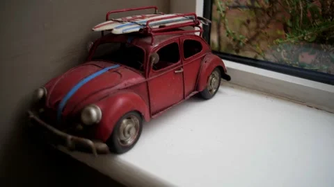 Car model toy red Stock Footage 314275479
