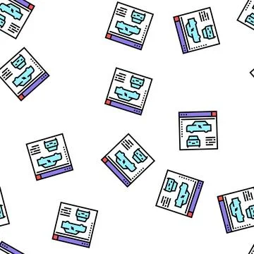 Car modeling program vector seamless pattern Stockillustratie