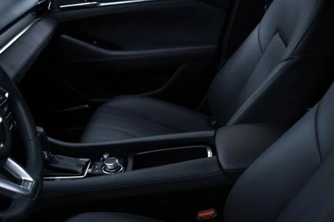 Car Modern interior of premium class Stock Photos