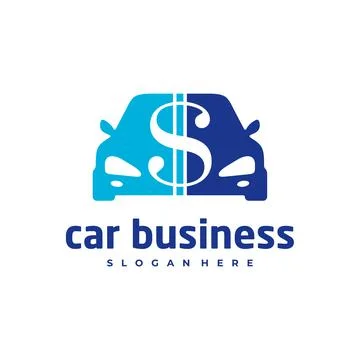 Car money logo vector template, Creative Car logo design concepts Stock Illustration