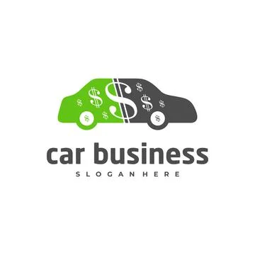 Car money logo vector template, Creative Car logo design concepts Stock Illustration