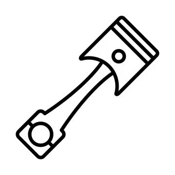 Car Motor Piston Icon Stock Illustration
