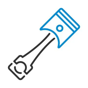 Car Motor Piston Icon Stock Illustration