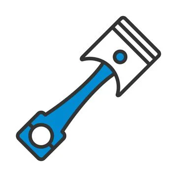 Car Motor Piston Icon Stock Illustration