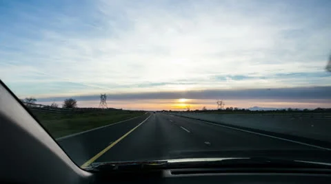 In the car on motorway Stock Footage 22759629