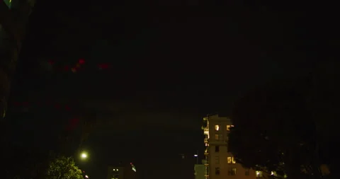 Car Mount Driving Through Los Angeles, California at Night Stock Footage 151188333
