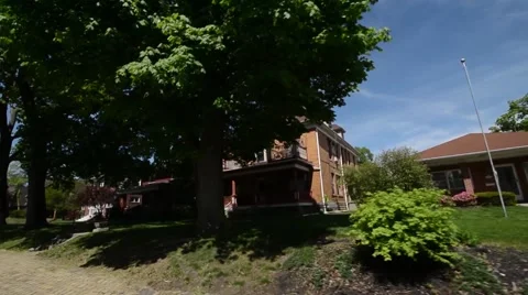 Car Mount Shot Driving Through Streets of Beaver, PA Stock Footage 58010943