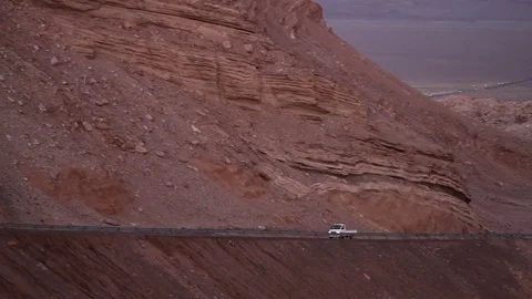 Car on mountain highway Stock Footage 77052427