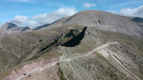 Car with mountain landscape Stock Footage 239246018
