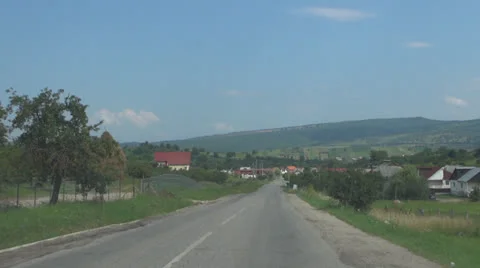 By car on mountain roads 스톡 동영상 25595086