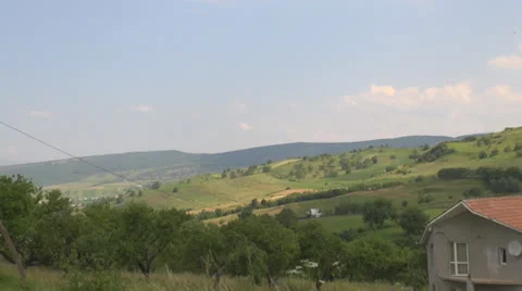 By car on mountain roads Vídeos de archivo 25606065