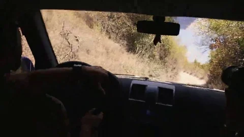 The car in the mountains Stock Footage 69237294