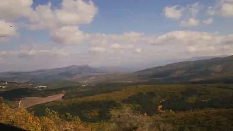 The car in the mountains Stock Footage 69238060