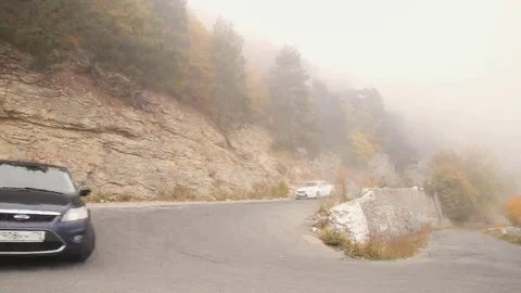 The car in the mountains Stock Footage 69238519