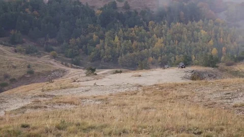 The car in the mountains Stock Footage 69239076