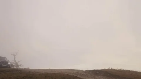 The car in the mountains Stock Footage 69240334