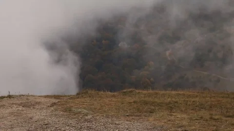 The car in the mountains Stock Footage 69241678