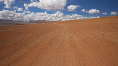Car Mounted Camera in 4x4 Vehicle in the Altiplano Desert. Uyuni, Bolivia 스톡 동영상 103282773