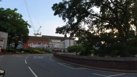 Car Mounted Camera Street View of Birmingham City Centre Stock Footage 314031483