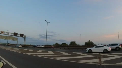 Car Mounted Camera Street View of Birmingham City Centre Stock Footage 314054170