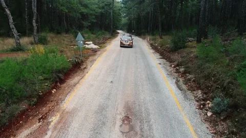 The car is moving from the front view Stock Footage 228830000