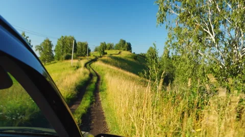 Car is moving on impassable road in Altay, Russia 動画素材 53311364