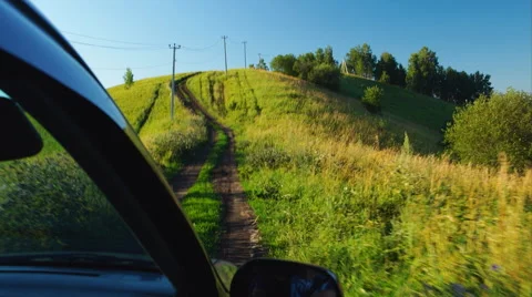 Car is moving on impassable road Stock Footage 53311385