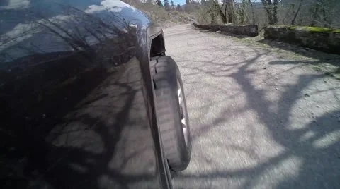 Car moving on the road Stock Footage 61128701