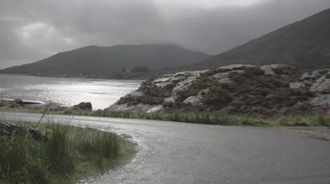 Car moving on road Video stock 65964151