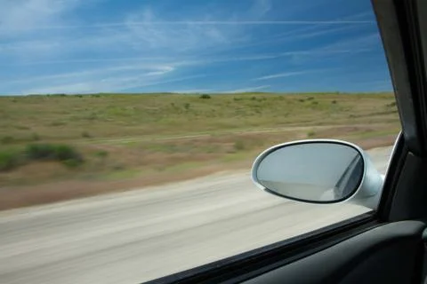 Car moving at speed Stock Photos