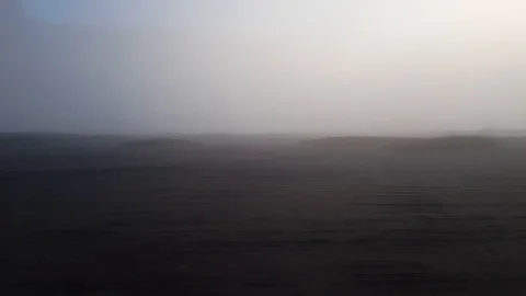 A car moving through cloudy scenery of volcano ,4k Stockbeeldmateriaal 115962502
