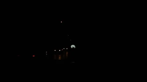 Car moving through the mountain tunnel Stock Footage 62387917