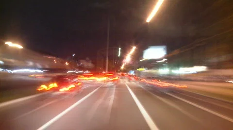 Car moving time lapse Stock Footage 571515