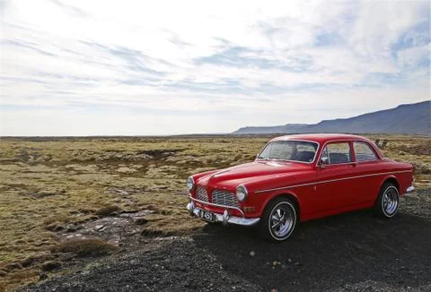 Car in nature Stock Photos