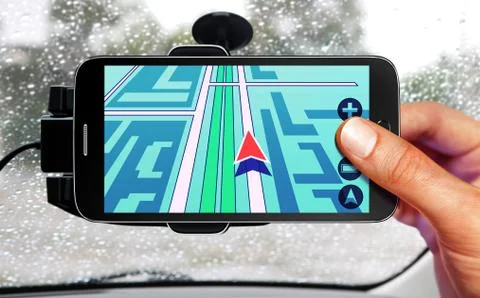 Car navigation Stock Photos