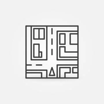 Car Navigation vector concept icon in thin line style Stock Illustration