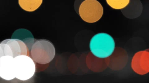 Car Night Bokeh Background Stock Footage 43678369