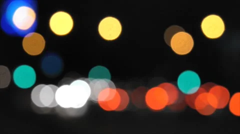 Car Night Bokeh Background Stock Footage 43678387