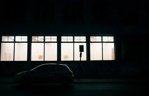 Car at Night Stock Photos