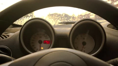 Car odometer detail Stock Footage 149110927
