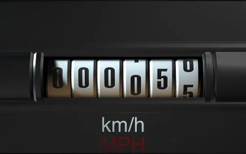 Car Odometer New Stock Illustration