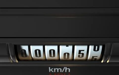 Car Odometer New Stock Illustration