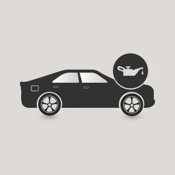 Car oil change icon Stock Illustration