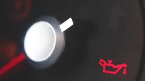 Car oil warning Stock Footage 68346383