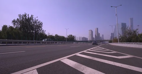 A car or bus on the road 스톡 동영상 125461187