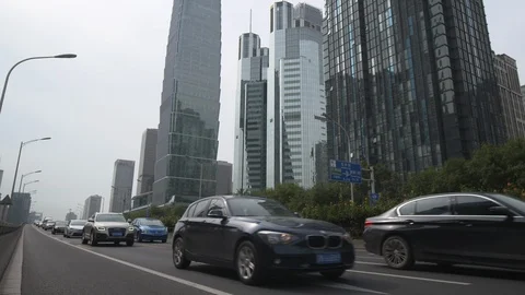 A car or bus on the road 스톡 동영상 125471650