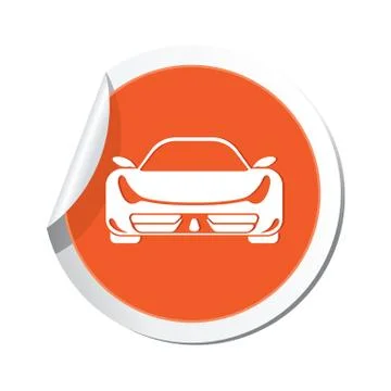 Car ORANGE LABEL Stock Illustration